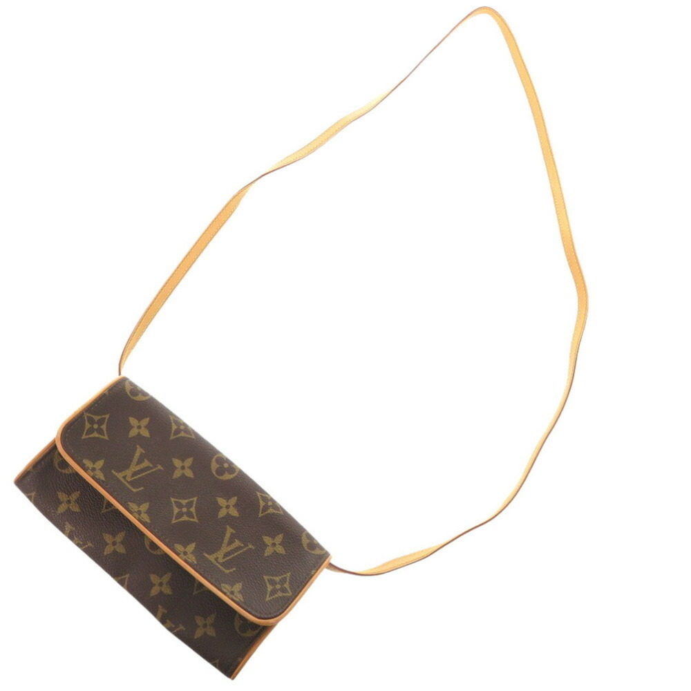 LOUIS VUITTON Authentic Brown Monogram Pochette Shoulder Bag - Picture 6 of 8
